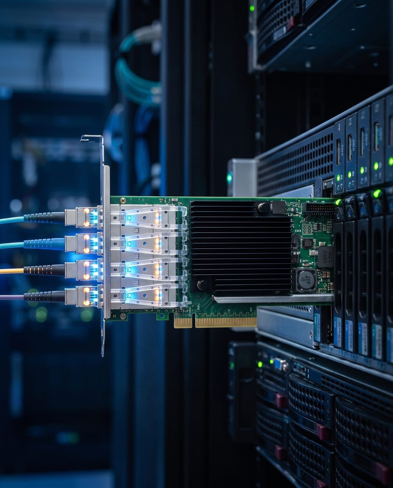 SFP+ Quad port, Intel X710BM1, 10 GbE PCIE x8/x16, INTEL X710 DA4 COMPATIBLE