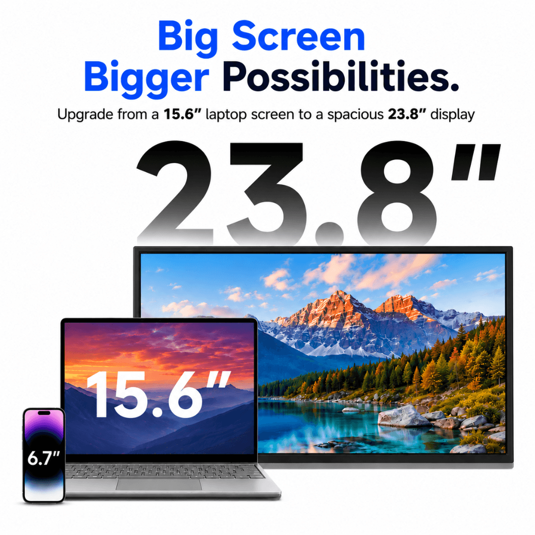 DuoView 23.8" 2.5K QHD 180Hz Gaming Portable Monitor