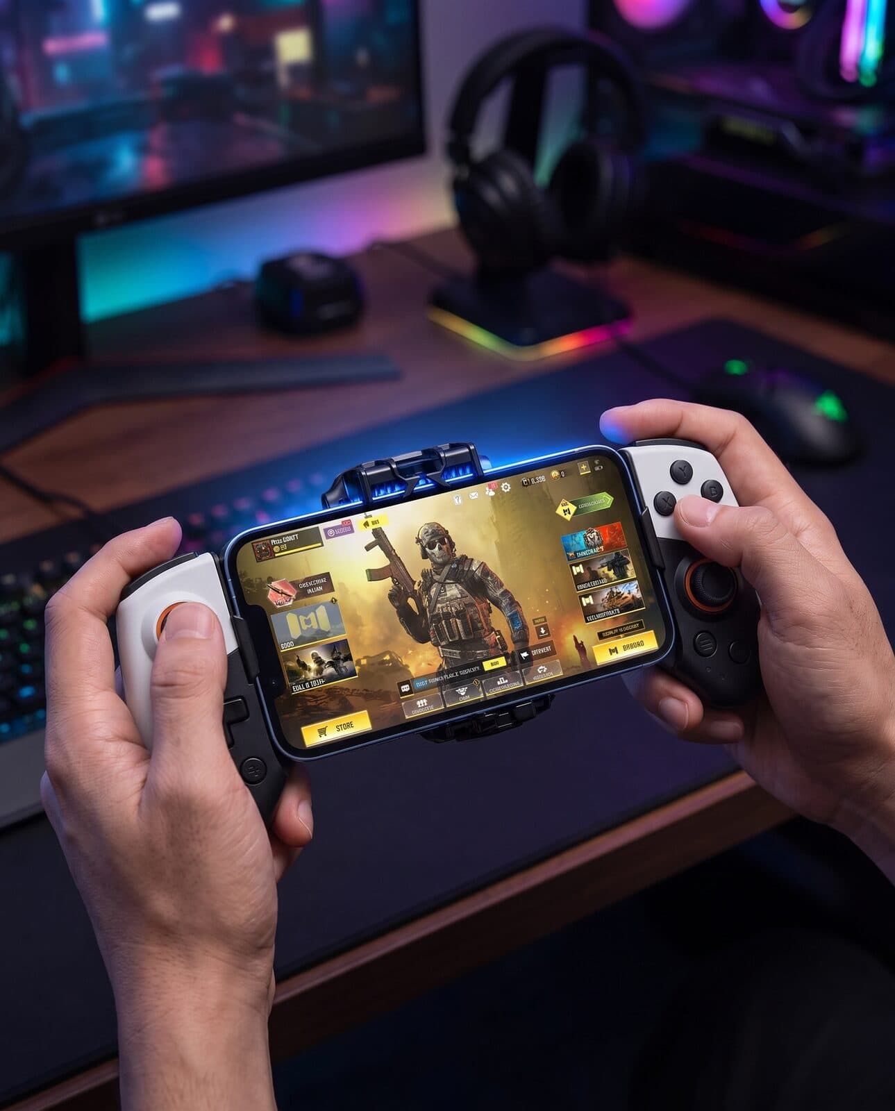 Mobile Gaming Controller with Cooling Fan